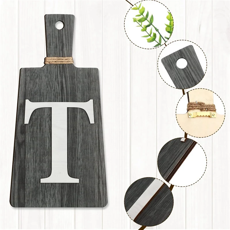 

Разделочная доска, набор вывесок для еды, подвесная художественная вывеска для кухни, вилка и ложка, настенный и кухонный декор, B, простой в использовании-B09B