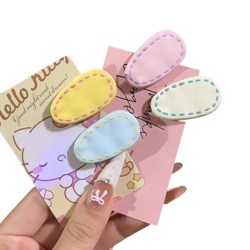 

Cute Hand Drawn Duckbill Hair Clip Japanese Korean Style Small Water Droplet Simple Versatile Bangs Edge Clip Exquisite wear