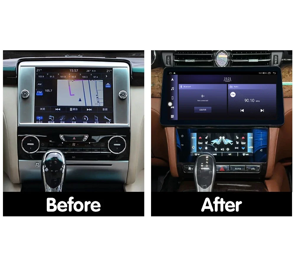 Android Car Head Unit for 2013 - 2016 Android Stereo and AC Climate Panel Wireless Carplay GPS