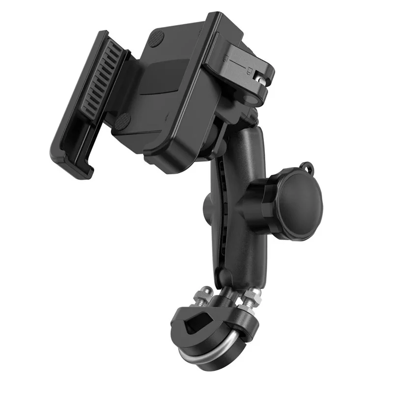 Motorcycle Mobile Stand Bicycle Handlebar 360° Rotating Cell Phone Holder Rearview Mirror Mount GPS E-Bike Aluminum Phone Holder