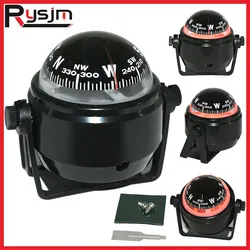 HD Waterproof ABS Multi-Purpose Sea Navigation Bracket Mount Compass LED Digital For Marine Boat Caravan Car Truck White Black