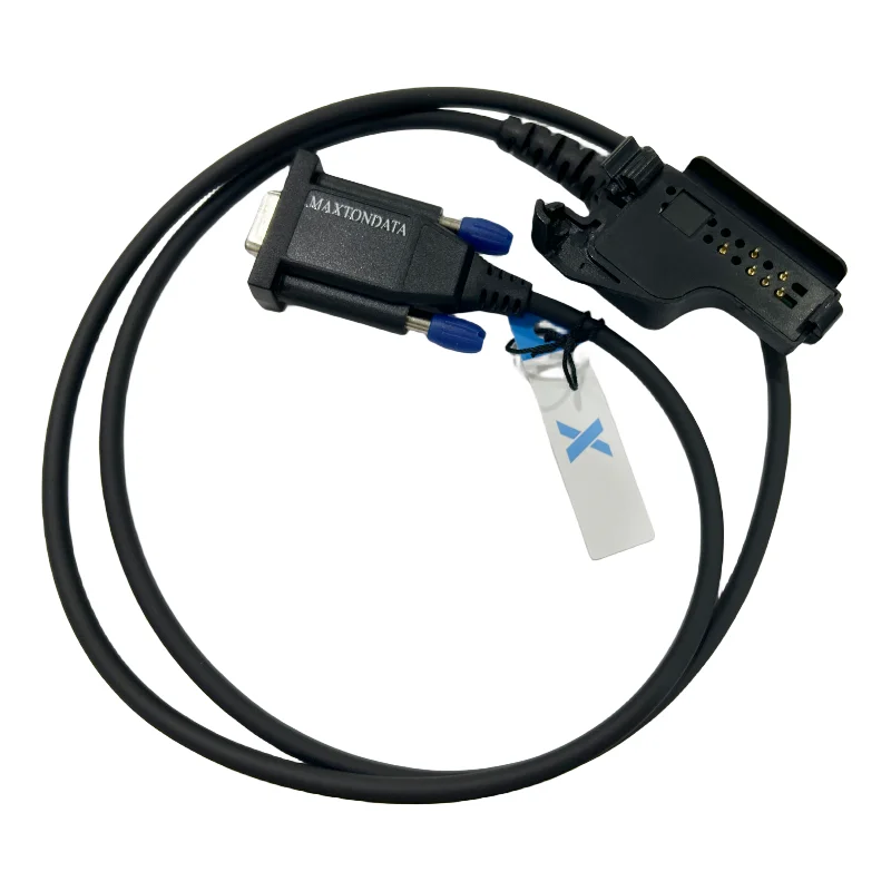 MAXTONDATA EF Johnson 5100 51SL 5100-ES Series RIB-Less Two-Way Radio Programming Cable RS232 COM