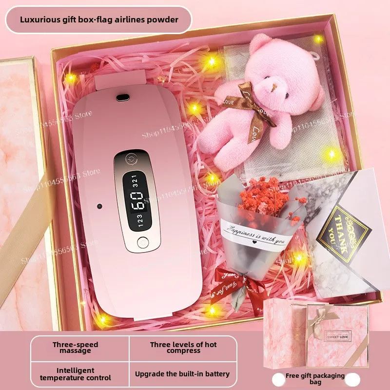 Cinto de aquecimento de palácio, tesouro de aquecimento de palácio de tia de meninas, compressa quente, massagem de cinto de cintura, cinto de aquecimento