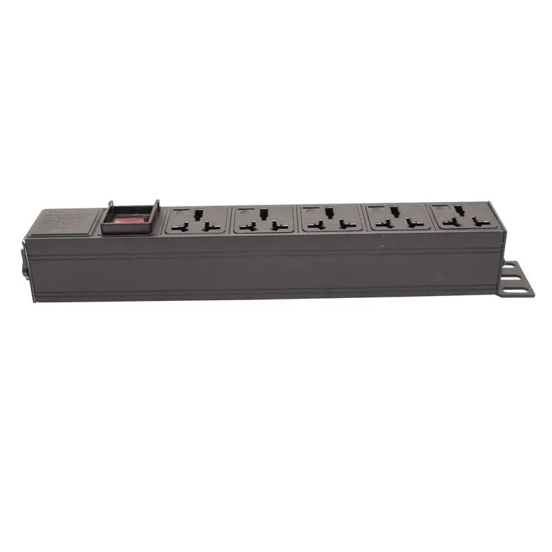 5 tomada ac pdu power strip rede gabinete rack distribuição 16a interruptor de tomada universal c14 transferência 4000w