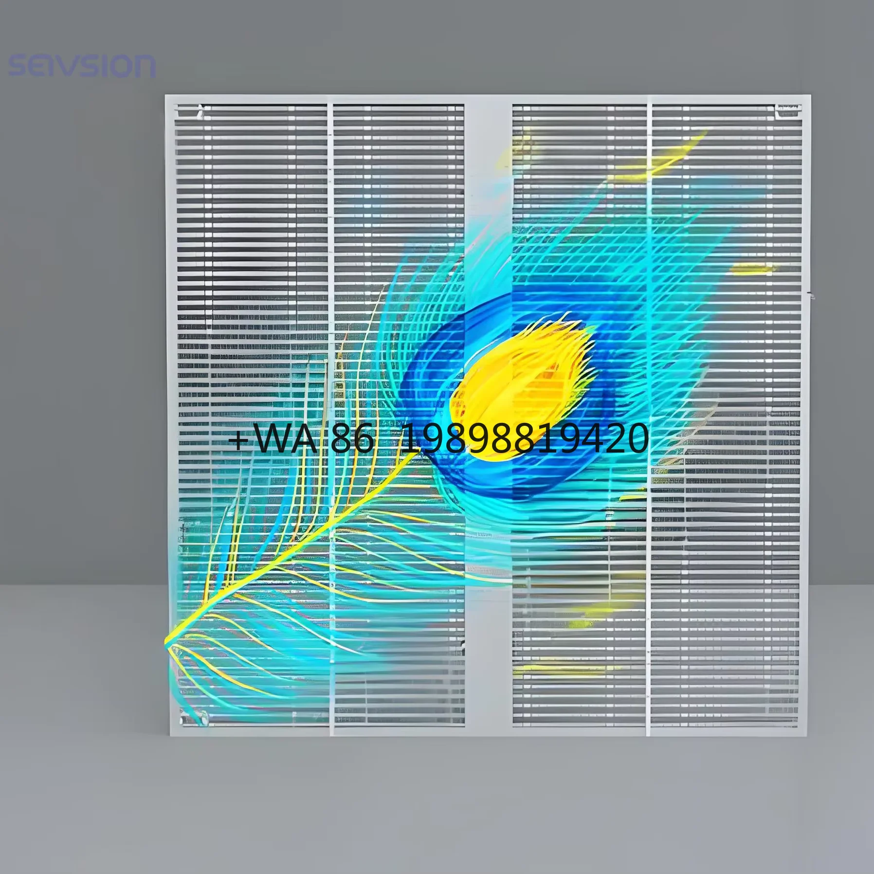 Customized Indoor Full-color LED High-definition Commercial Advertising Transparency Display Screen IP24 Waterproof