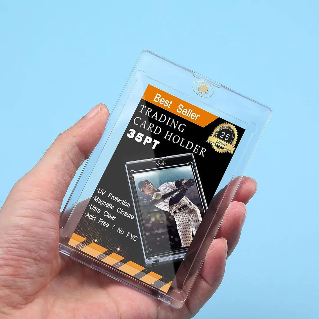sleeves for magnetic card holders Max Pro Ultra Clear Holder 55pt w/Sleeve Size 2.925 x 4.345 x .320 Interior Dimensions Replacement Sleeves 3rd Generation -
