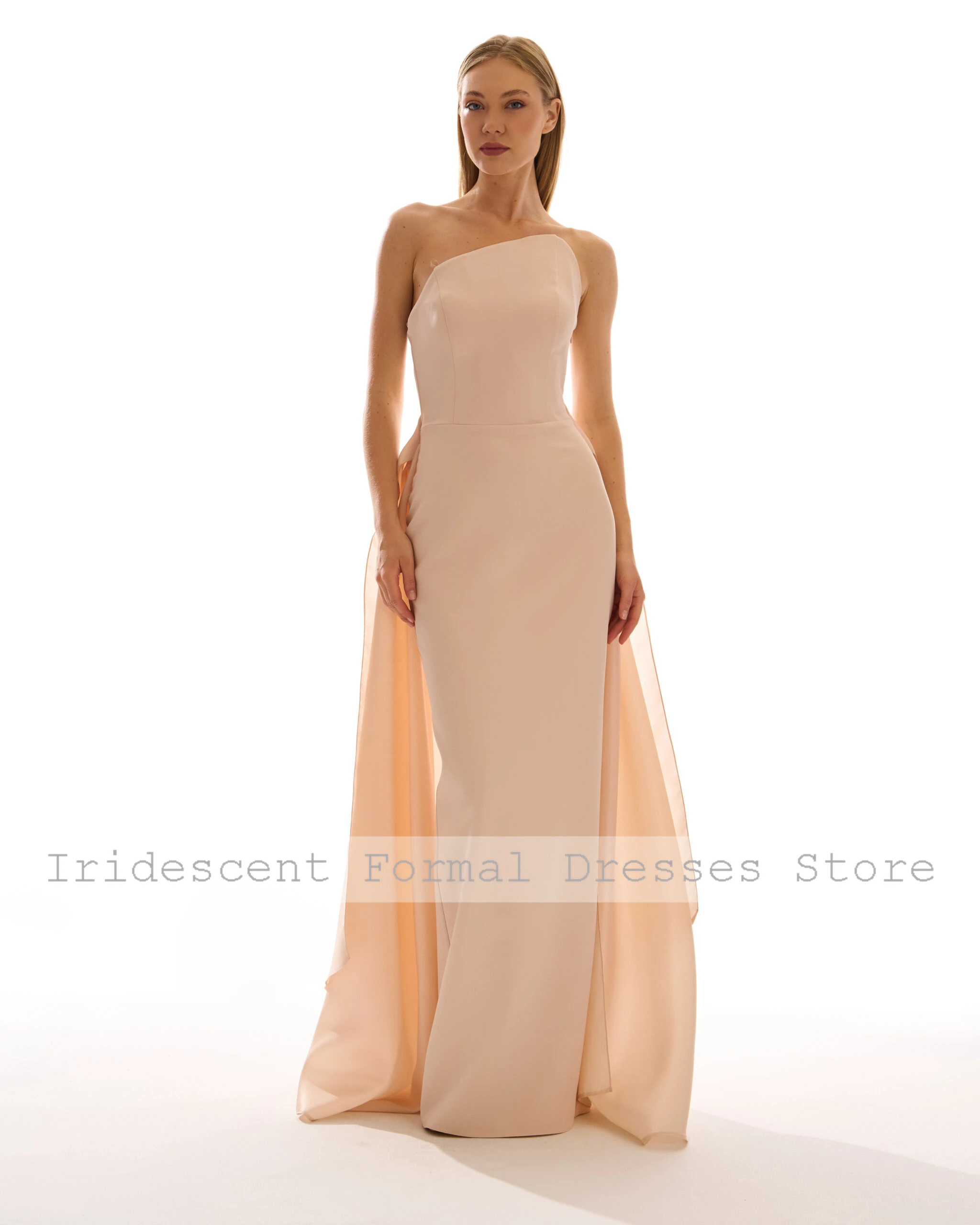 Vestidos de noite sem alças personalizados, bainha elegante, vestidos de baile longos para ocasiões sob medida, vestidos de festa femininos, comprimento até o chão