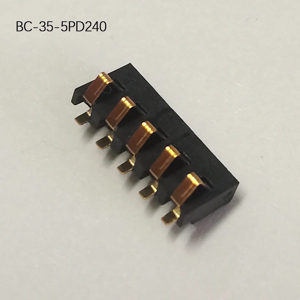 5 Stück B-35 B-45 B-70 Batterie-Federkontaktverbinder 2 3 4 5 6 7 Pin 4mm 4,25mm 2,54mm Rastermaß Batterie-Kontaktbuchse – Detail 21