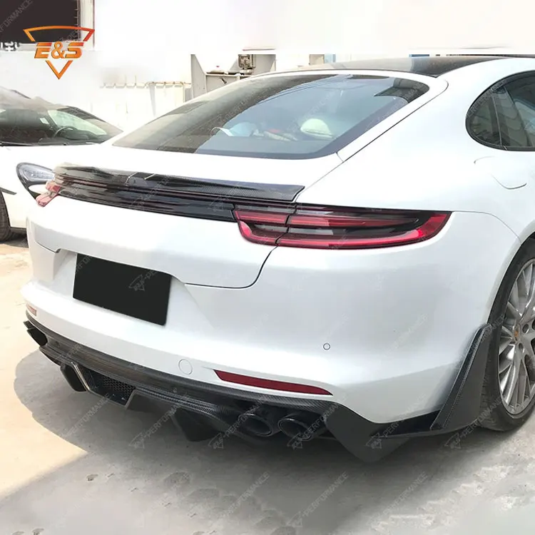 Rear Diffuser for Porsche Panamera 971 Upgrade to Carbon Fiber Style Rear Diffuser