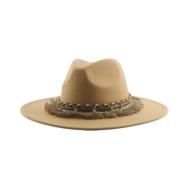 

Winter Women's Hat Hats Hats for Women Hats for Men Male Fedoras Big Brim 9.5cm Western Cowboy Band Casual Fedoras Hat Sombreros