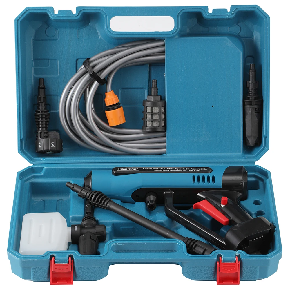 

Heimerdinger Cordless Handheld High-Pressure 25bar (2.5mbpa) Car Washer Gun for Car/Fence/Floor/Patio Cleaning, No battery