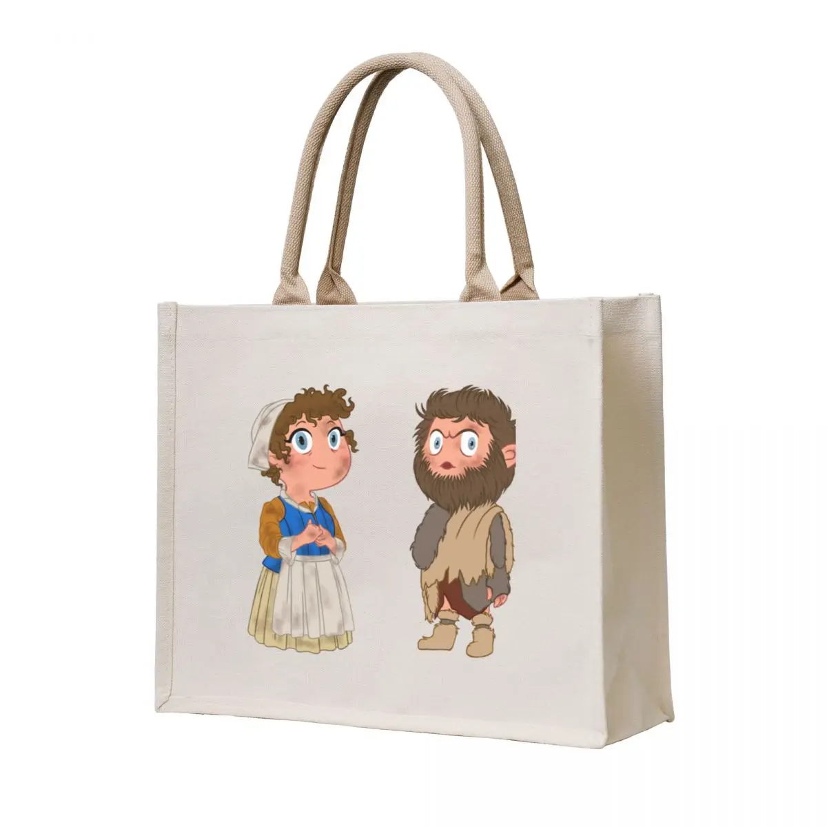 

BBC Ghosts fanart. Mary and Robin. Chibi Tote Bag university shopper bag sacs de shopping cute pouch bag canvas bags