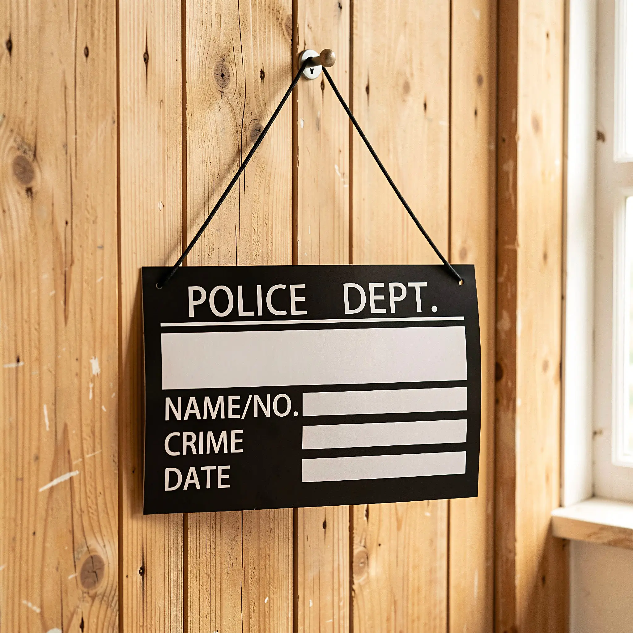 4Pcs Prisoner Costume Name Tags Jail Number Plates Halloween Party Role Play Realistic Convict Photo Booth Prop Prison Theme
