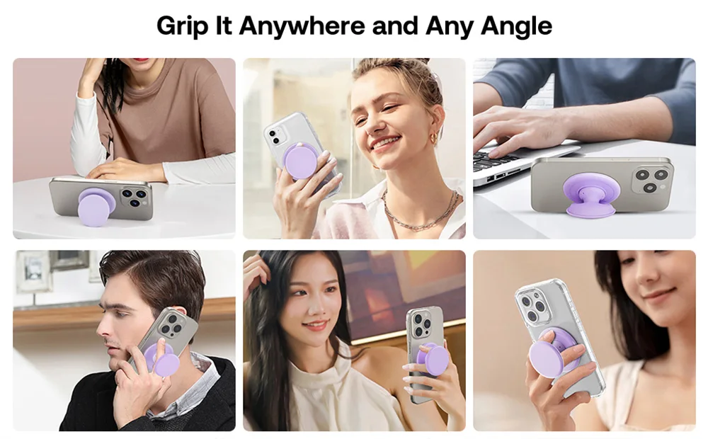 Grippopso Pop Magnetischer Handygriffhalter Ständer NEU Silikon-Griptok für Magsafe Zubehör Smartphone-Halterung – Detail 14