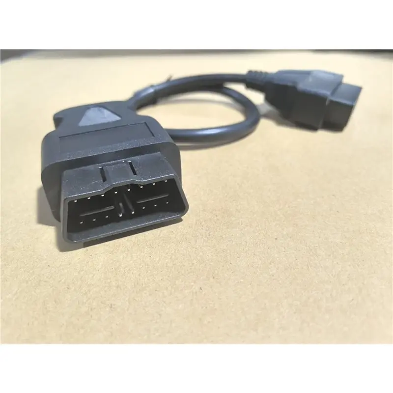New-10Pcs 0.5M OBD2 16Pin Extension Cable Car OBD Connect Extend Adapter Wire ELM327 OBD II OBD2 Extension Connector Cord