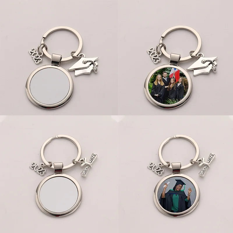 

20pcs/Lot Blank Sublimation Keychain Graduation For Sublimation INk Transfer Printing Heat Press DIY Print Gift