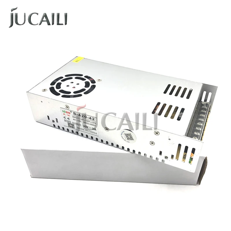 Jucaili 42V 10A Power Supply 220V Power Source for Large Format Printer Power Supply Box Printer Parts Conversion Kit