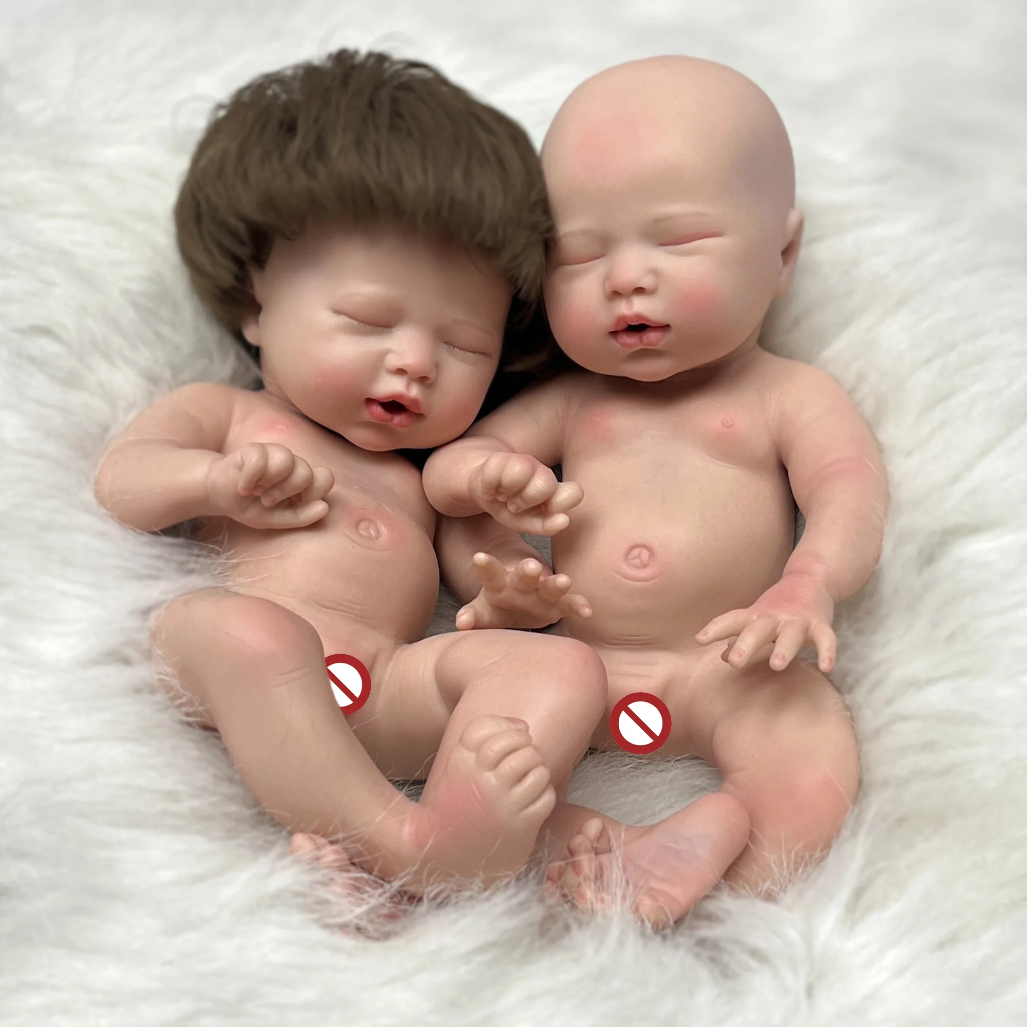 

Solid Silicone Bebe Reborn Girl 13Inch Handmade Painted Lifelike Real Art Reborn Dolls De Muñecas Silicona Boneca Renascida