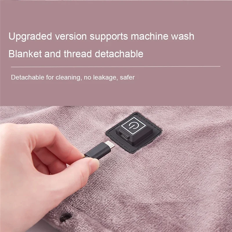 AD23-Heated Electric Blanket Warmup Blanket 3 Heating Levels 39 X 31 Inch Warming Mat Fast Heating Warming Blanket For Home