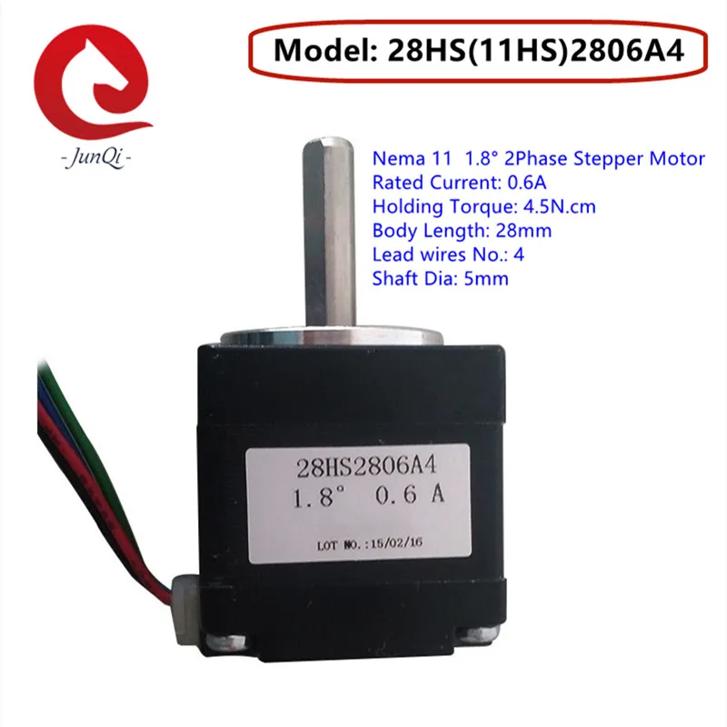 28BYG Stepping motor, 1.8degree 28mm body length 5N.cm high toruque, micro precision motor