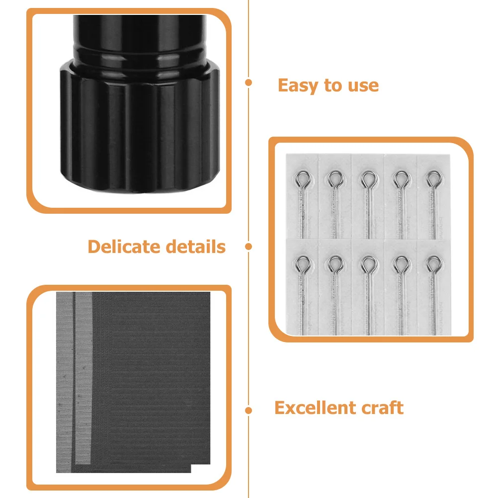 1 مجموعة 1 مجموعة Diy بها بنفسك مجموعة ممارسة الوشم سبائك الألومنيوم حامل قلم الوشم المحمولة عدم الانزلاق لوازم التدريب الوشم متعددة الأغراض #2