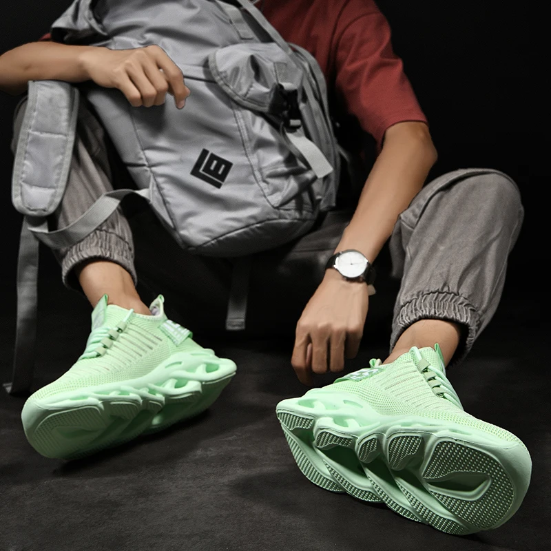 Nowe męskie buty wygodne adidasy oddychające buty do biegania dla mężczyzn siateczkowe buty sportowe do butów wling trampki lekkie sportowe
