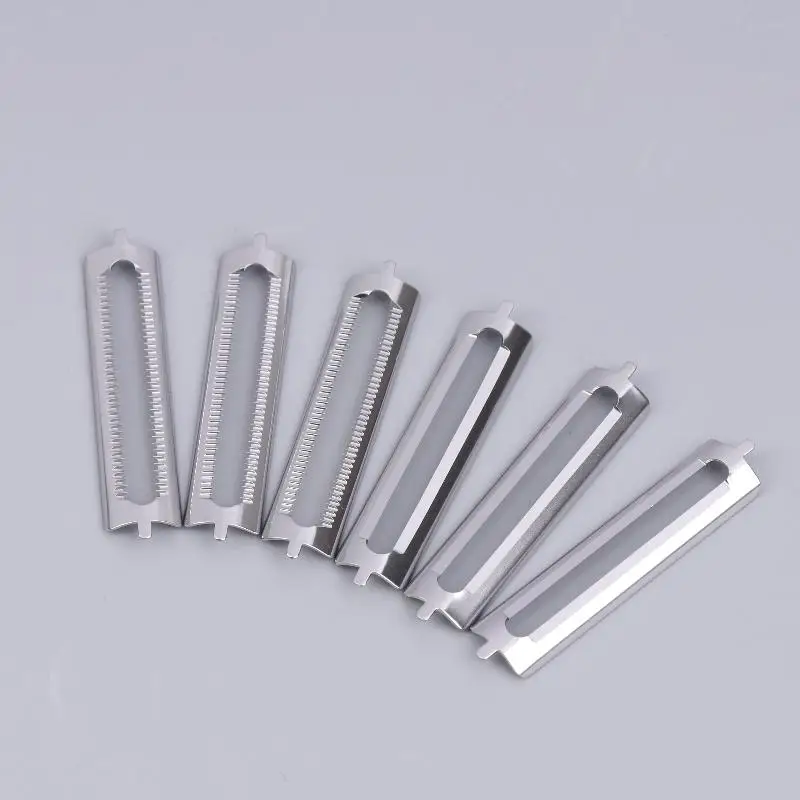 10Pcs Stainless Steel Peeler Blades Replacement Double Peeler Asparagus Peeler Multifunctional Peeling Tools Kitchen Supplies