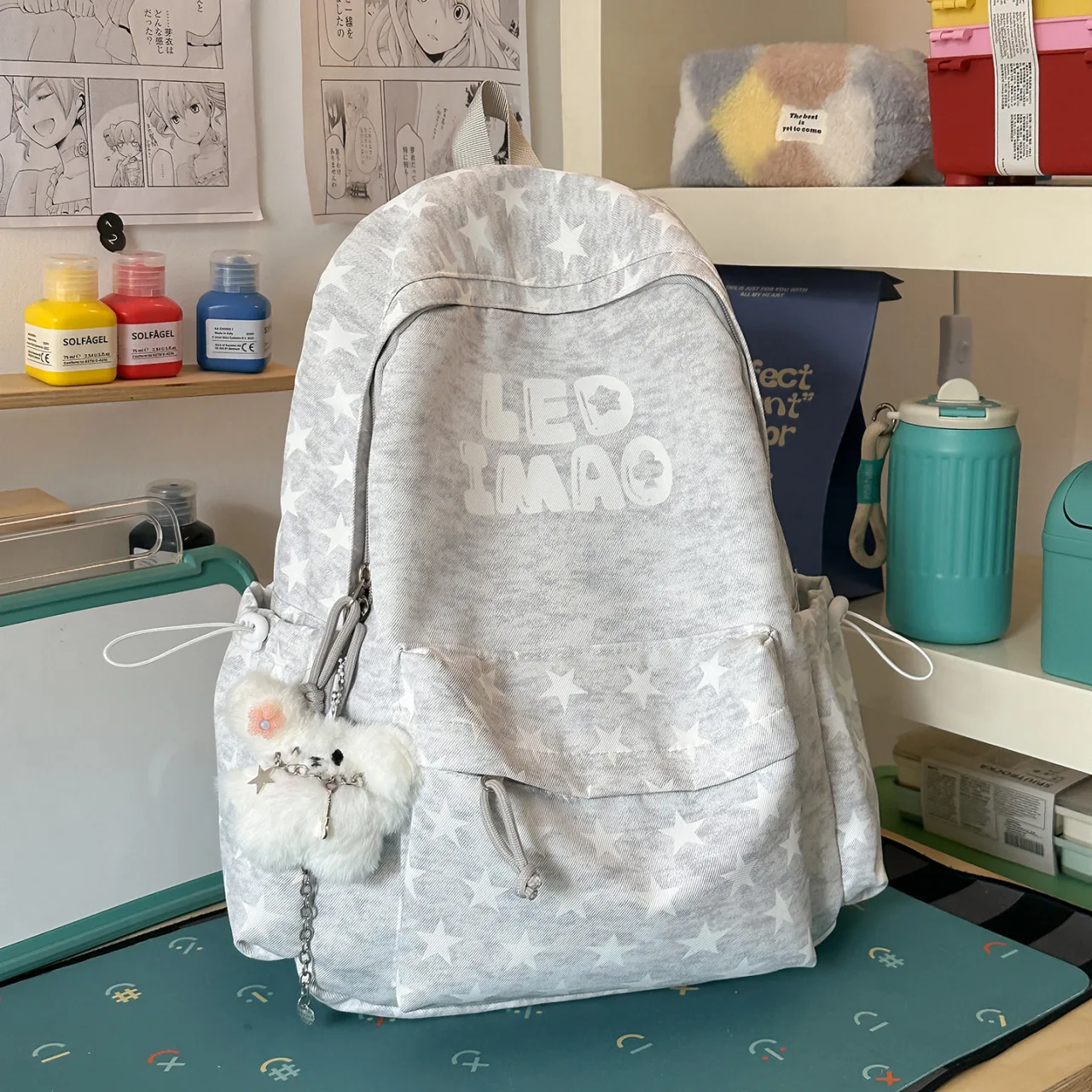 Korean Lightweight Teen Girls School Backpack Casual Travel Rucksack Fashion School Bag for Junior & Senior High Students