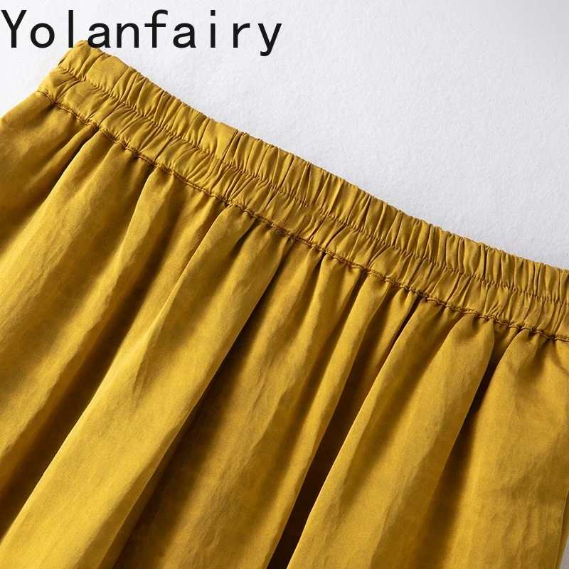 YOLANFAIRY 40MM 100% Echte Maulbeerseide Hosen Frau Kleidung Sommer Casual Harem Hosen Hosen Luxus frauen Hosen pantalons