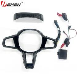 Suitable for 24-25 BMW 3 Series G20 4 Series G26 modified M3 M4 CS carbon fiber steering wheel cover M1M2 module button