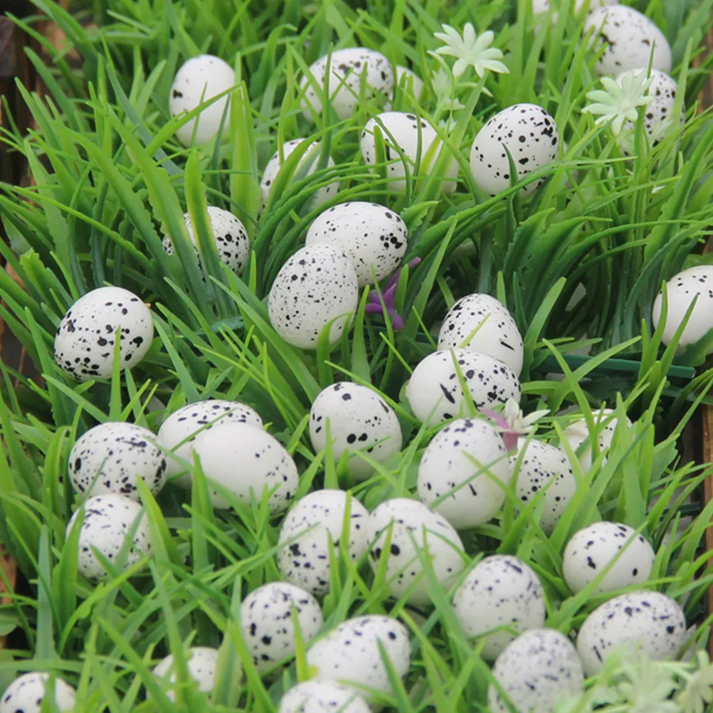 

80 Pcs Artificial Bird Eggs Nest Toy Quail Decorations The Bird's Decorative Foam