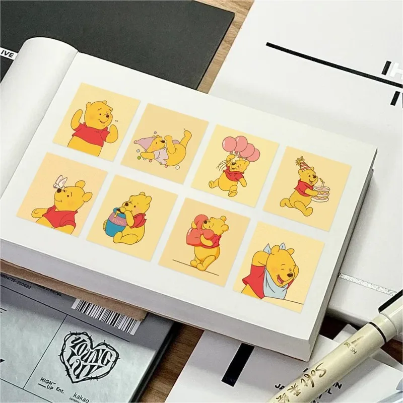 Popular Winnie The Pooh Super Cute Cartoon Waterproof Roll Sticker Desktop Bedroom Wall Mobile Phone Case Water Cup DIY Sticker