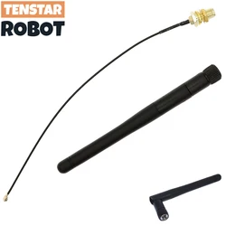 TENSTAR 2.4G Antenna Folded Bluetooth Wifi Module ZigBee SMA to IPEX Feeder Line 2.4GHz