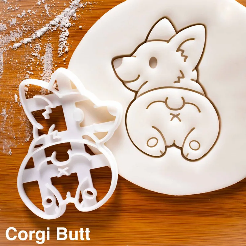 Cookie Cutter Mold Cute Corgi Dog Biscuit Baking Tool Christmas Baking Accessories Cookie Mold Cookie Cutter Set Cookie Stamp