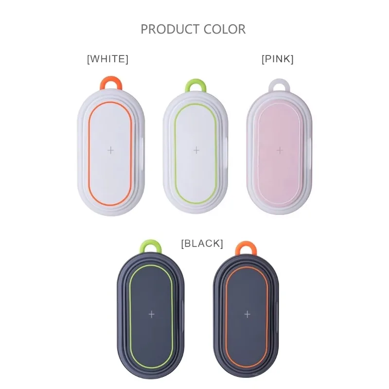 New  Mobile Phone Holder/ Folding Usb Rechargeable Night Led Light/ Wireless Charging and Charging Treasure Drop Shipping