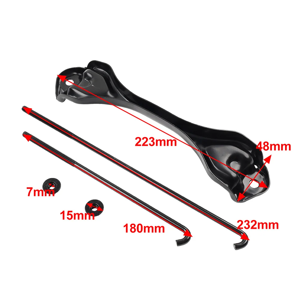 1Set Battery Hold Down Clamp Steel Black For Toyota 4Runner FJ Cruiser Prado For Lexus GX460 GX470 74481-26020