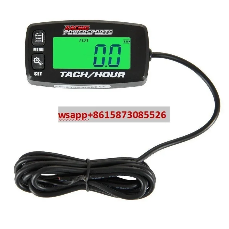 Racing tachometer, timer, waterproof, replaceable battery maintenance reminder replacement