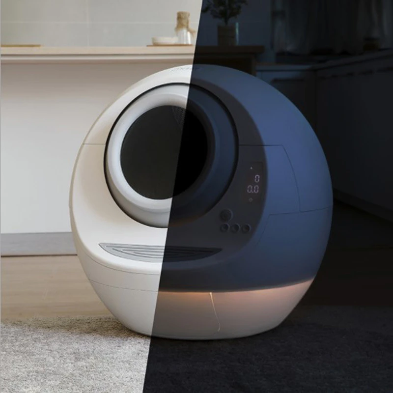 Petree Self Cleaning Litter Box for s Luxury Plastic Robot Litter Box Semi-Closed Large Toilet