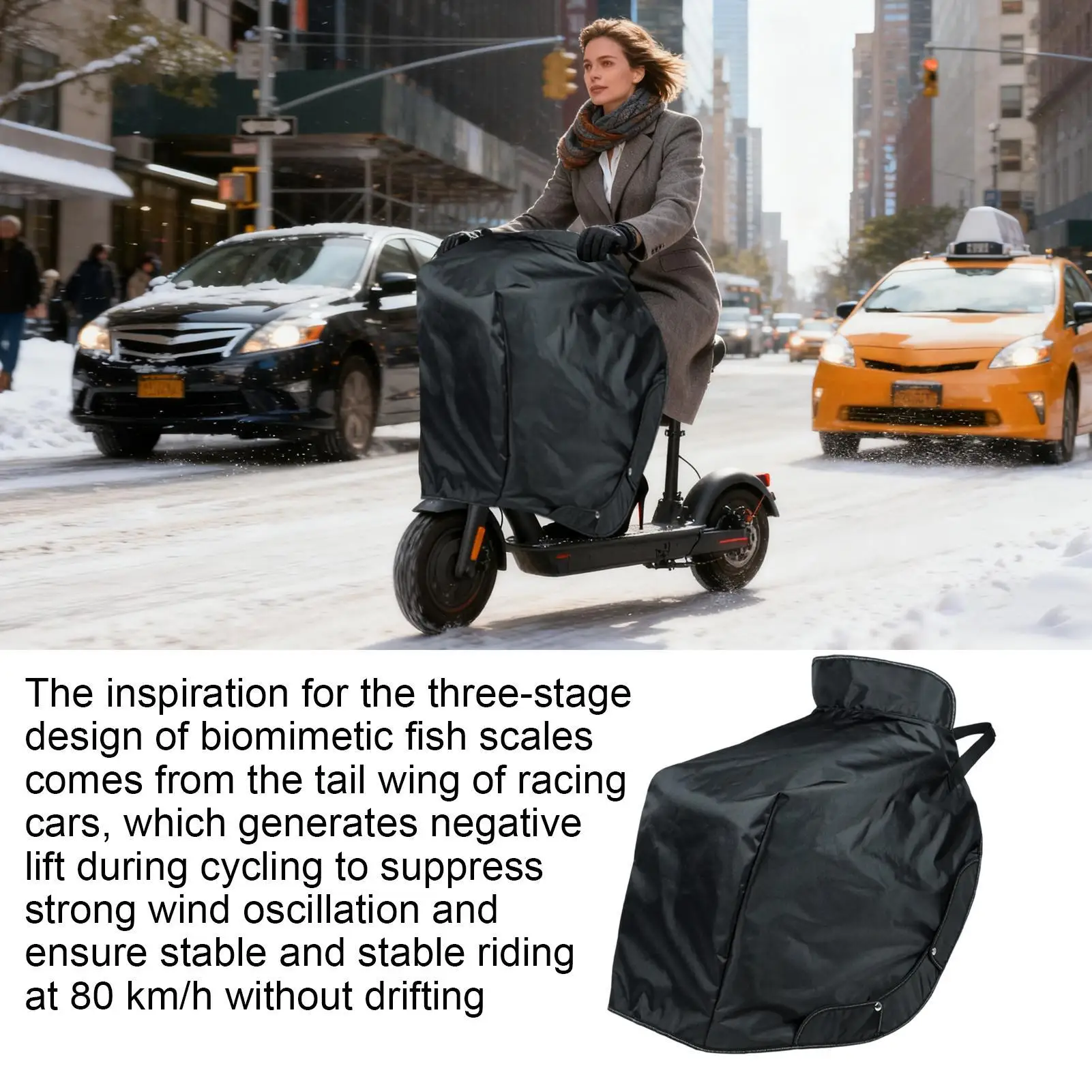 Blanket For Electric Scooter Waterproof With Reflective Strips Scooter Apron Lower Body Cover For Women Men Adults Outdoor Rides