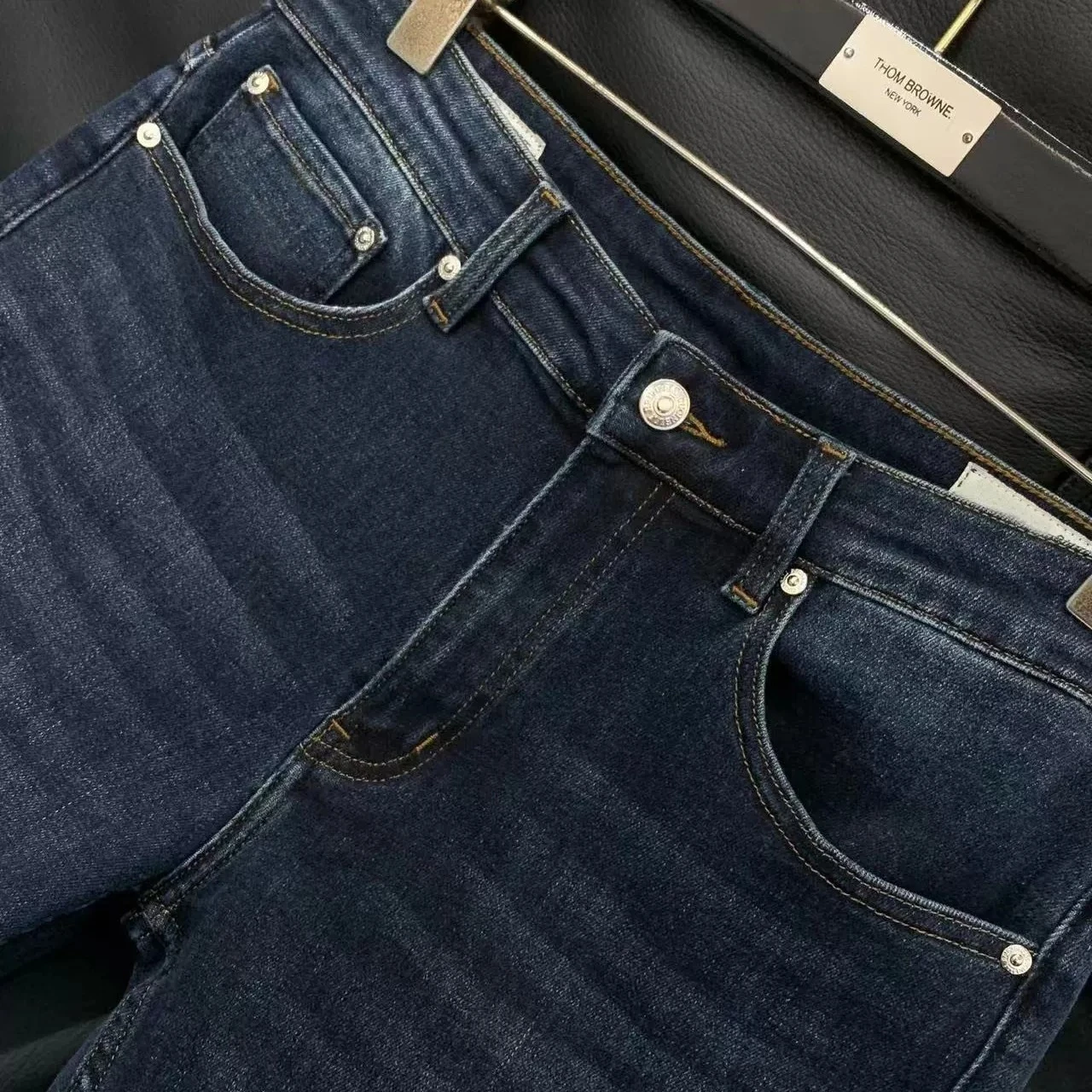 BC Italian men's clothing spring and summer new old money wind men's washed jeans casual simple versatile slim trousers