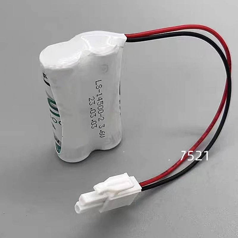 Baterias de lítio descartáveis, LS14500-2, 3.6V, 2pcs por lote