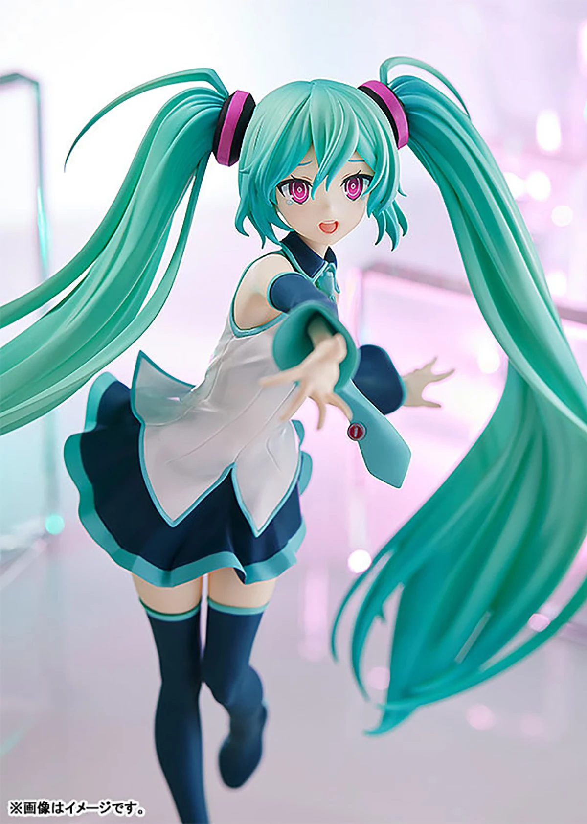 Original véritable Good Smile Company pré-peinté Pop Up Parade Vocaloid Hatsune Miku parce que vous êtes ici Ver. Figurine L H=240 mm