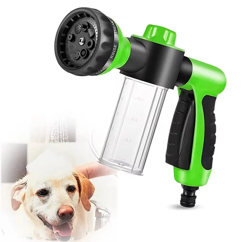 

High-pressure Sprayer Nozzle Hose Dog Shower Gun 3 Mode Adjustable Pet Wash Cleaning Bath Water Foam Soap Sprayer Dog Clean Tool