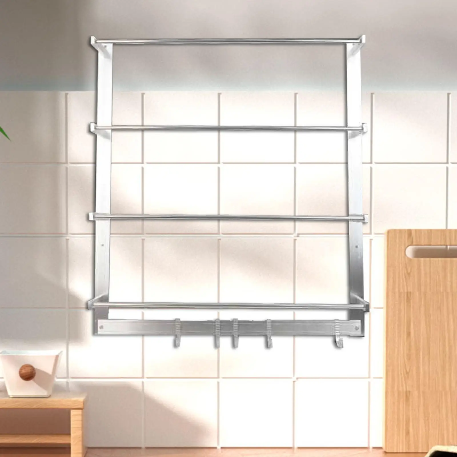 Ribbon Rack with Hooks Ribbon Storage Organizer for Flower Store Cake Shop