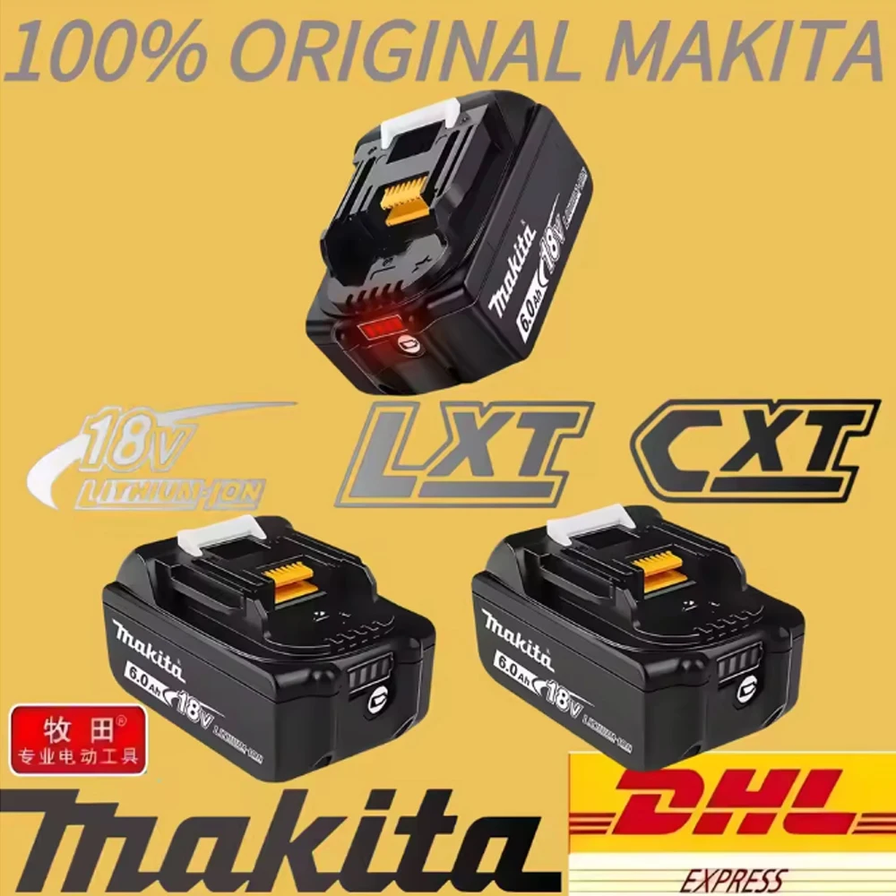 

Makita 18V 6Ah 18650 batteries Makita DTD173 DGA404,DHW180 Cordless Washer,DHR242,Impact Driver Drill,Screwdrive power tools