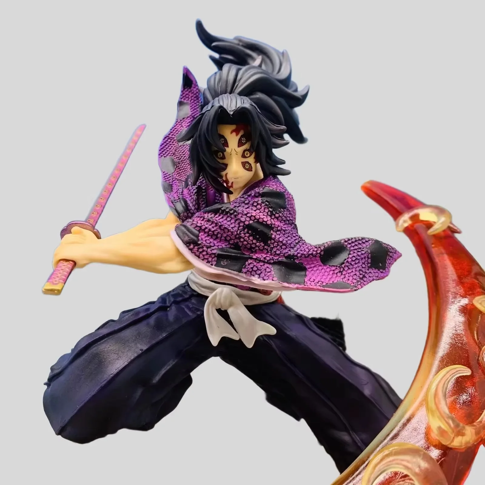 

Demon Slayer Black Death Seeks 12-Inch Handmade Action Figure Collectible Anime Garage Kit Ghost Month Theme Winding String