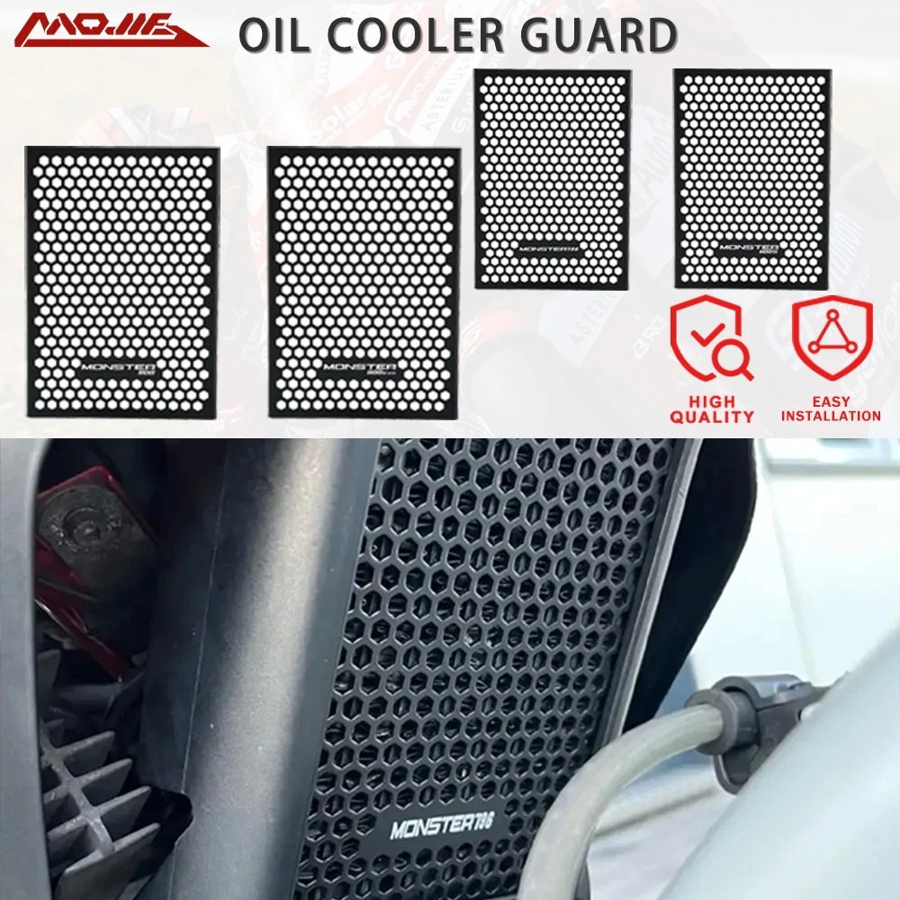

Oil Cooler Guard Cover For Ducati Monster 796 2010-2016 Monster 1100 S EVO Radiator Guard Grille Water tank Protector Cover