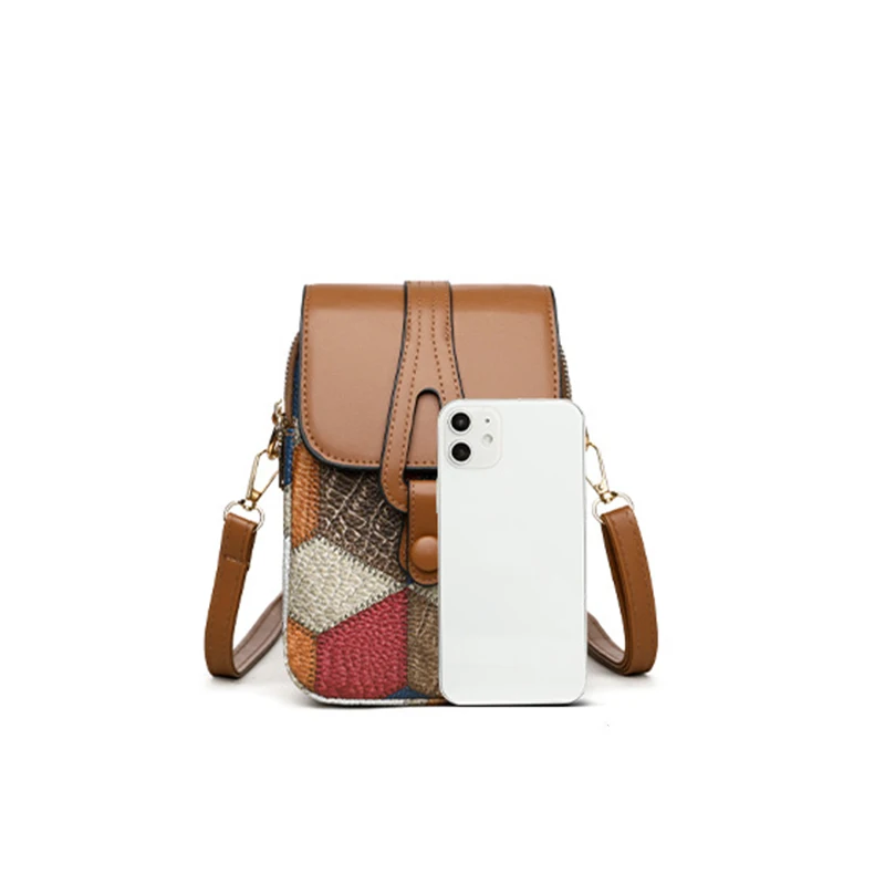 Handytasche Umhängetasche Damen Umhängetasche Vielseitig Modisch Exquisit Weiches Leder Lässige kleine Tasche – Detail 17