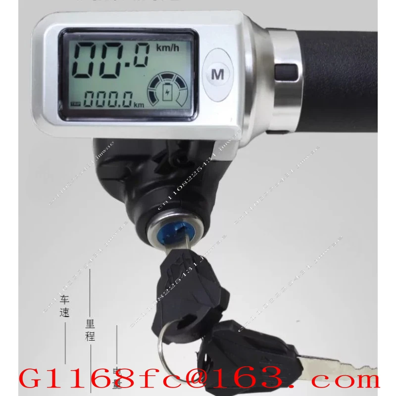E-Bike Throttle Grip with LCD Display Support – 36V to 60V Speed Controller for Electric Bicycle & Scooter, 22mm Handlebar Mount