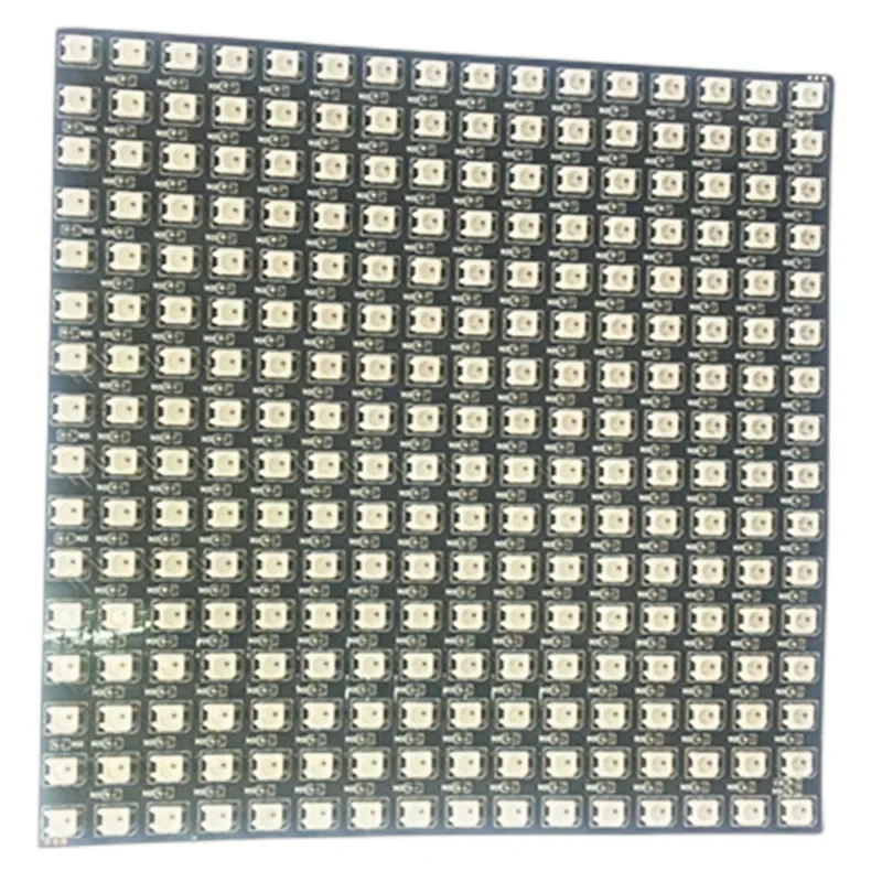 1PCS DC5V 8x8/16x16/32x8 WS2812B Flexible Module Ws2812 Ic Individually Addressable LED Heatsink Digital Pixels Panel Light